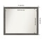 Amanti Art Non-Beveled Wood Wall Mirror, Regis Barnwood Grey Narrow Frame